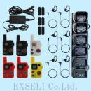 SRFD10 中古整備品 6台セット(新品イヤピースEP302 OAHL-L3.5(T65B)、クリップ、連結充電器、ACアダプタ、予備イヤホン付き) YAESU特定小電力トランシーバー