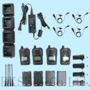 IC-DU55C 中古整備品 ×4台+中古充電器 新品イヤホンマイク付 アイコム製デジタル簡易無線免許局