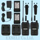 DJ-DP10A 中古整備品 x2台セット + 新品バッテリ + アンテナ(ロングのみ新品)付 アルインコ(ALINCO)製 デジタル簡易無線登録局(1W)