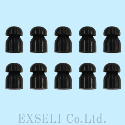 6910018950 未使用新古品 ×10個セット アイコム製 耳ゴム(小サイズ、黒)