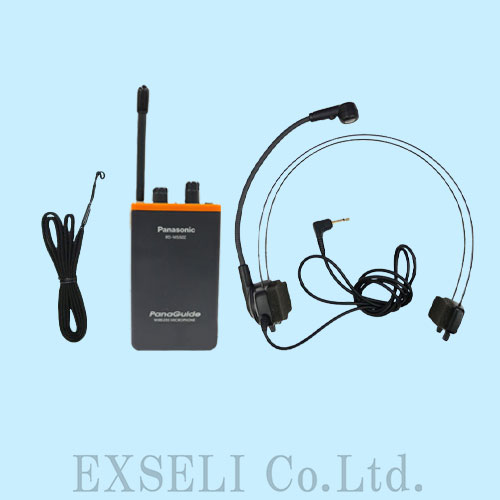 パナガイド送信機 RD-M550Z 中古整備品 +中古ヘッドセット形マイクロホン付 パナソニック製 無線ガイドシステム