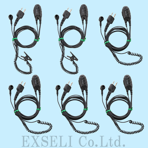 EME-34A 中古整備品 ×6本セット アルインコ製 カナル型イヤホン&マイク